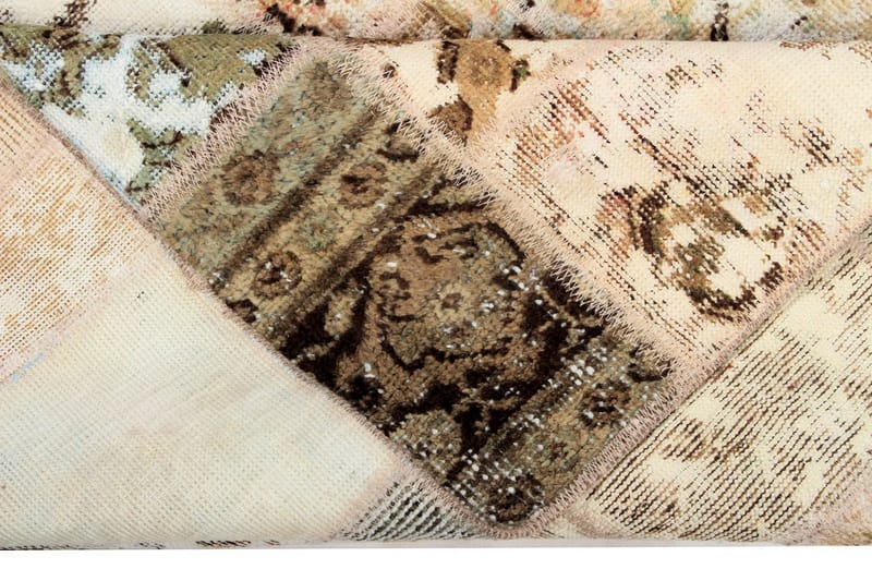 Handknuten Persisk Patchwork Ullmatta 166x221 cm Garn - Flerfärgad - Textil & mattor - Mattor - Orientaliska mattor - Patchwork matta