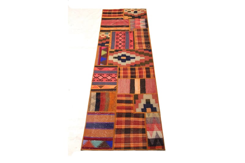 Handknuten Persisk Patchwork Ullmatta 70x251 cm Garn - Flerfärgad - Textil & mattor - Mattor - Orientaliska mattor - Patchwork-matta