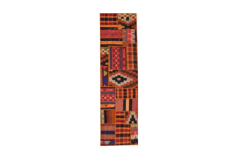 Handknuten Persisk Patchwork Ullmatta 70x251 cm Garn - Flerfärgad - Textil & mattor - Mattor - Orientaliska mattor - Patchwork-matta