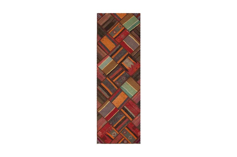 Handknuten Persisk Patchwork Ullmatta 83x250 cm Garn - Flerfärgad - Textil & mattor - Mattor - Orientaliska mattor - Patchwork matta