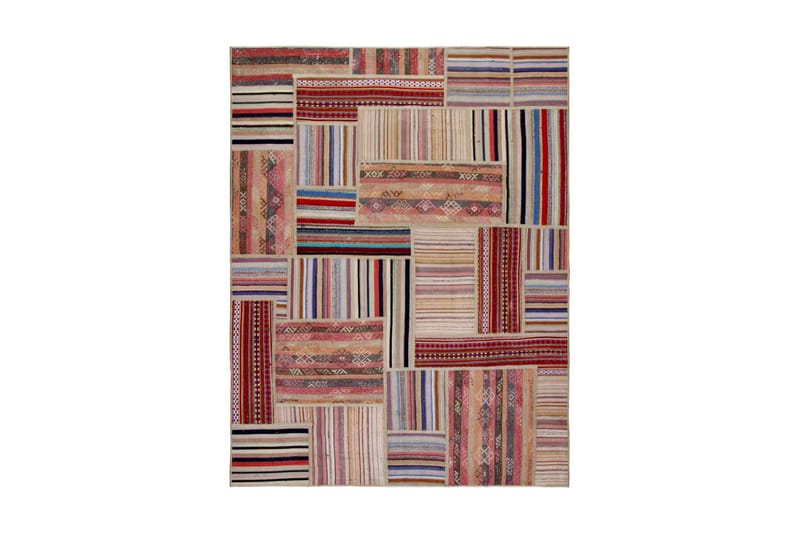 Handknuten Persisk Patchworkmatta 155x201 cm - Flerfärgad - Textil & mattor - Mattor - Orientaliska mattor - Patchwork matta