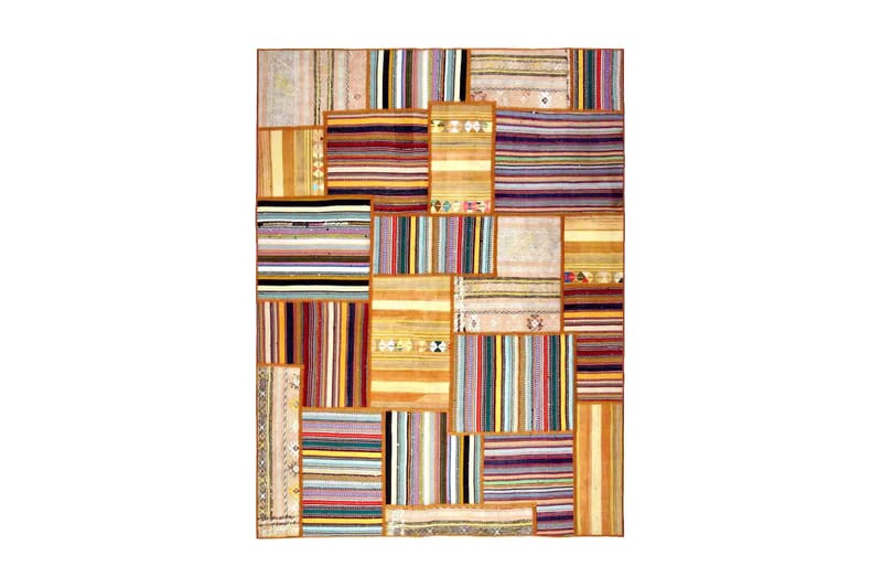 Handknuten Persisk Patchworkmatta 155x205 cm - Flerfärgad - Textil & mattor - Mattor - Orientaliska mattor - Patchwork matta