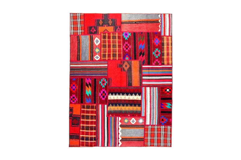 Handknuten Persisk Patchworkmatta 156x205 cm - Flerfärgad - Textil & mattor - Mattor - Orientaliska mattor - Patchwork matta
