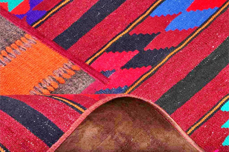 Handknuten Persisk Patchworkmatta 156x205 cm - Flerfärgad - Textil & mattor - Mattor - Orientaliska mattor - Patchwork matta