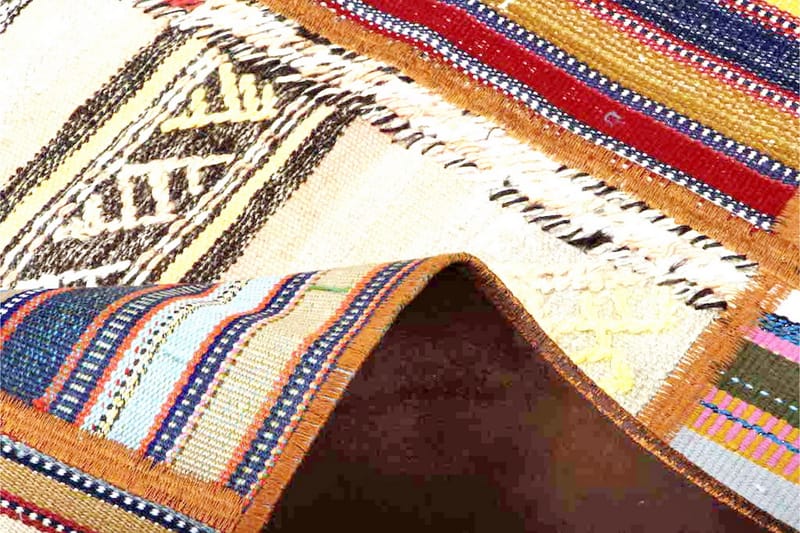 Handknuten Persisk Patchworkmatta 162x224 cm - Flerfärgad - Textil & mattor - Mattor - Orientaliska mattor - Patchwork matta