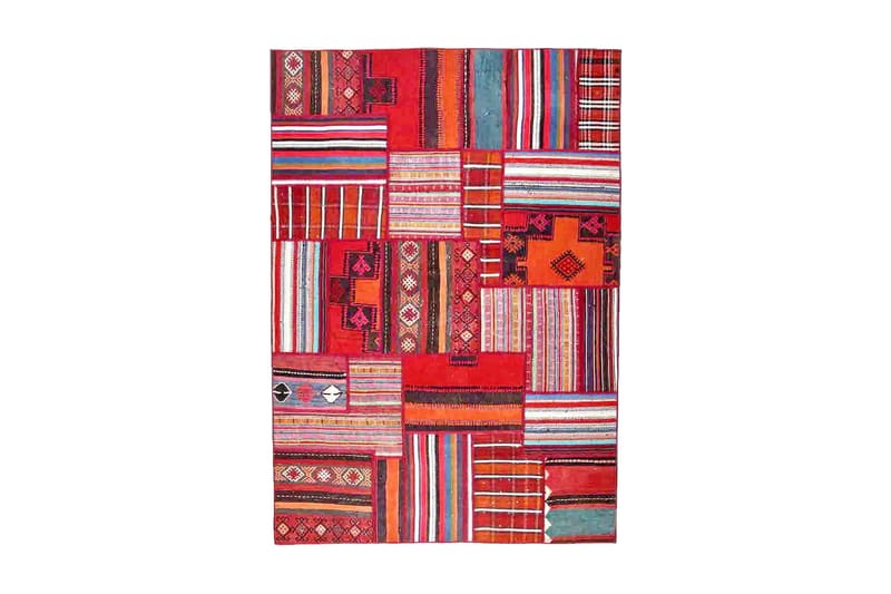 Handknuten Persisk Patchworkmatta 162x232 cm - Flerfärgad - Textil & mattor - Mattor - Orientaliska mattor - Patchwork matta