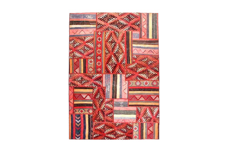 Handknuten Persisk Patchworkmatta 162x234 cm - Flerfärgad - Textil & mattor - Mattor - Orientaliska mattor - Patchwork matta