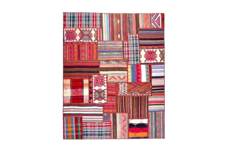 Handknuten Persisk Patchworkmatta 163x203 cm - Flerfärgad - Textil & mattor - Mattor - Orientaliska mattor - Patchwork matta