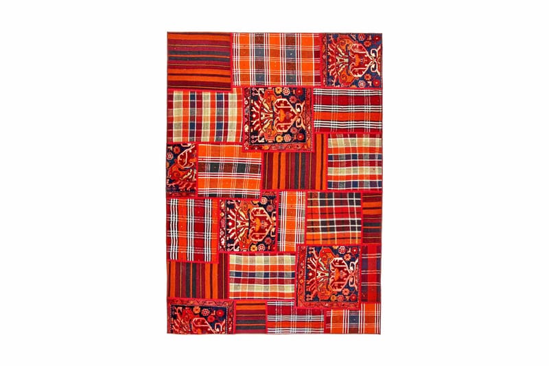 Handknuten Persisk Patchworkmatta 165x234 cm - Flerfärgad - Textil & mattor - Mattor - Orientaliska mattor - Patchwork matta