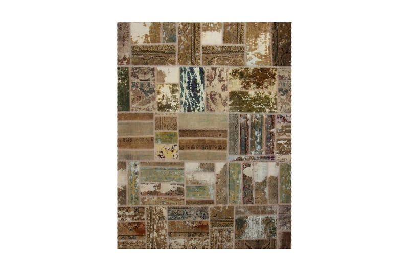 Handknuten Persisk Patchworkmatta 175x227 cm - Flerfärgad - Textil & mattor - Mattor - Orientaliska mattor - Patchwork matta