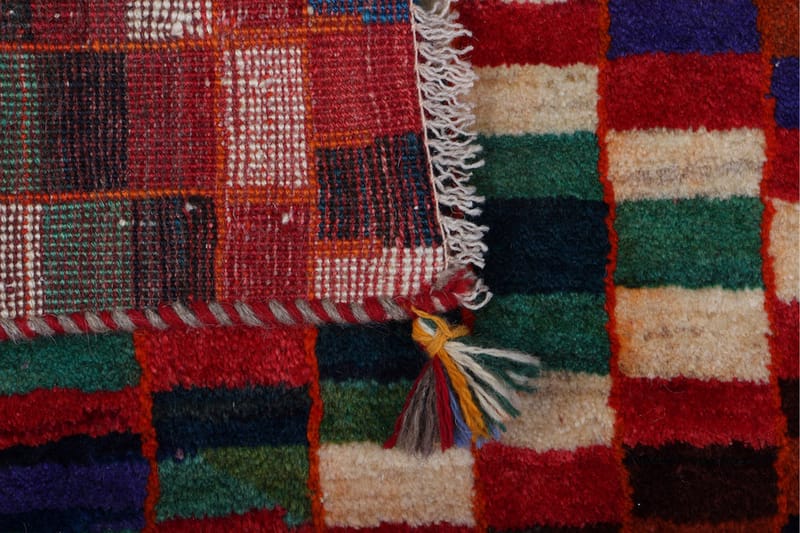 Handknuten Gabbeh Shiraz Ull Flerfärgad 77x117cm - Textil & mattor - Mattor - Orientaliska mattor