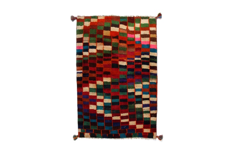 Handknuten Gabbeh Shiraz Ull Flerfärgad 77x117cm - Textil & mattor - Mattor - Orientaliska mattor