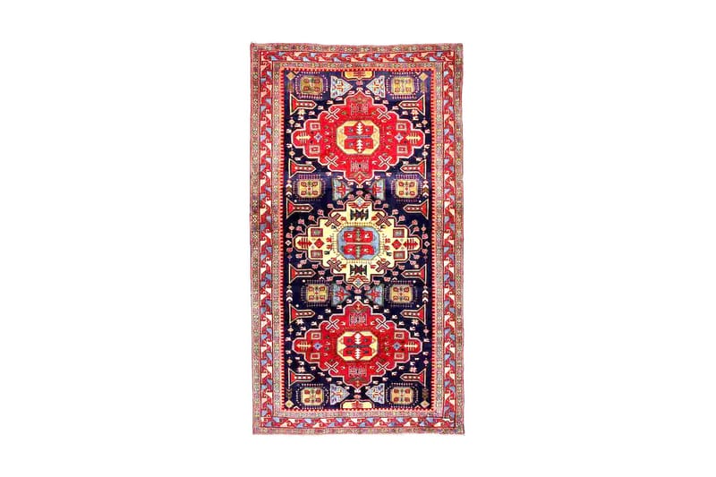Handknuten Persisk Matta 160x304 cm - Mörkblå/Röd - Textil & mattor - Mattor - Orientaliska mattor