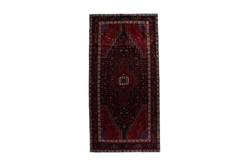 Handknuten Persisk Matta 160x322 cm - Röd/Mörkblå - Textil & mattor - Mattor - Orientaliska mattor - Persisk matta