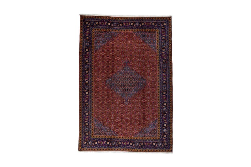 Handknuten Persisk Matta 195x286 cm - Koppar/Mörkblå - Textil & mattor - Mattor - Orientaliska mattor