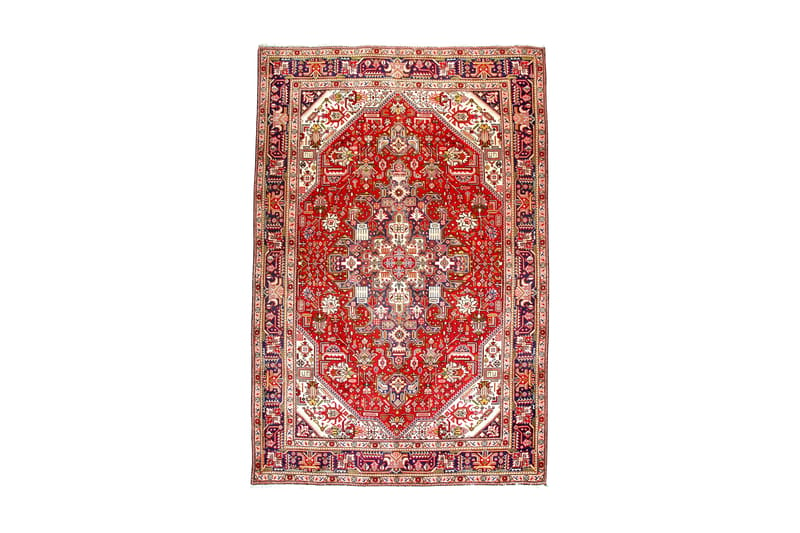 Handknuten Persisk Matta 195x294 cm Vintage - Röd/Mörkblå - Textil & mattor - Mattor - Orientaliska mattor