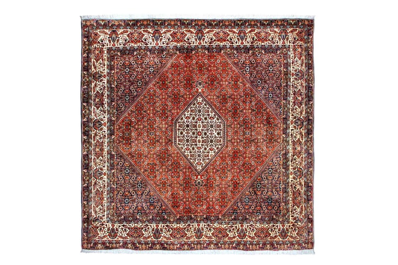 Handknuten Persisk Matta 200x200 cm - Koppar/Beige - Textil - Mattor - Orientaliska mattor