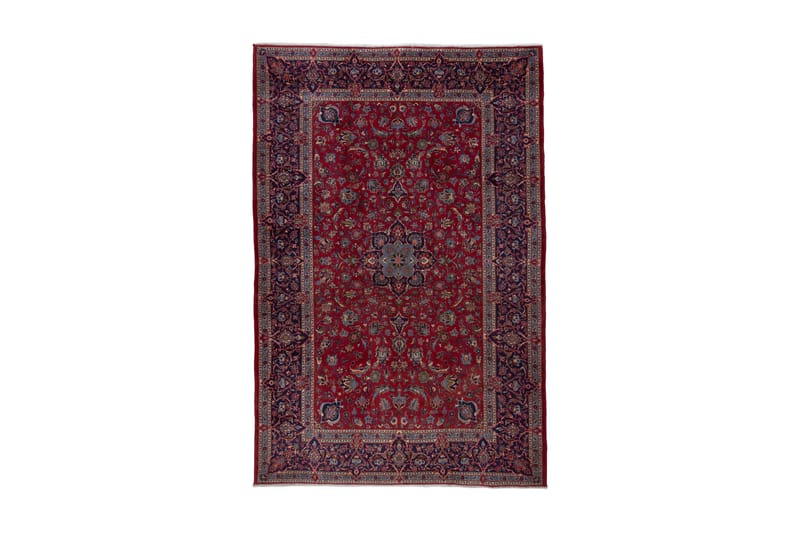 Handknuten Persisk Matta 216x314 cm - Röd/Mörkblå - Textil & mattor - Mattor - Orientaliska mattor