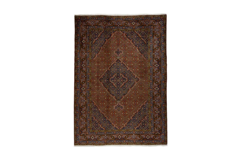 Handknuten Persisk Matta Varni 195x275 cm Kelim - Brun/Blå - Textil - Mattor - Orientaliska mattor
