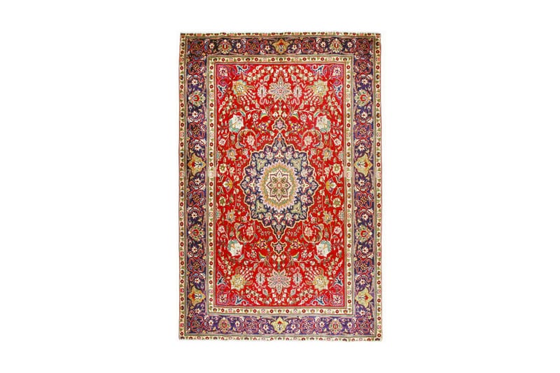 Handknuten Persisk Patinamatta 235x350 cm - Röd/Mörkblå - Textil & mattor - Mattor - Orientaliska mattor - Persisk matta