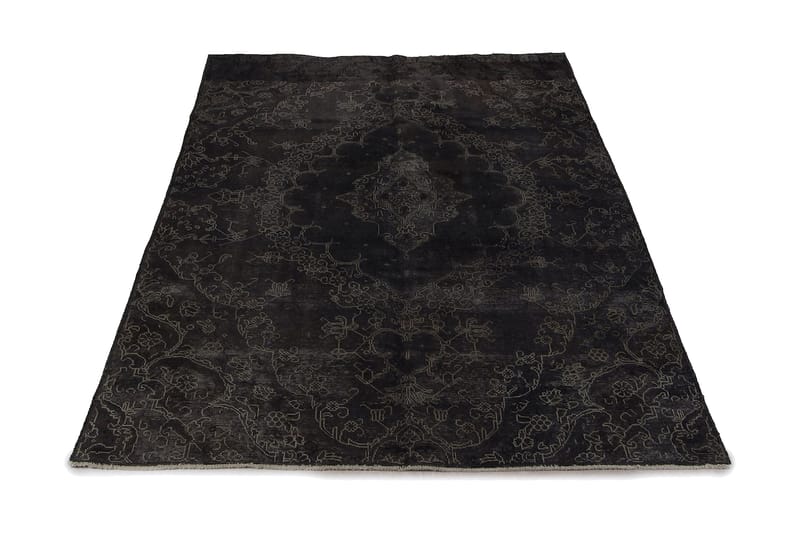 Handknuten Persisk Ullmatta 225x331 cm Vintage - Mörkgrå - Textil & mattor - Mattor - Orientaliska mattor