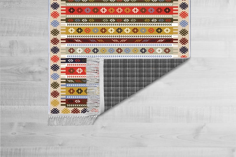 Homefesto Matta 80x200 cm - Multifärgad/Sammet - Textil & mattor - Mattor - Orientaliska mattor