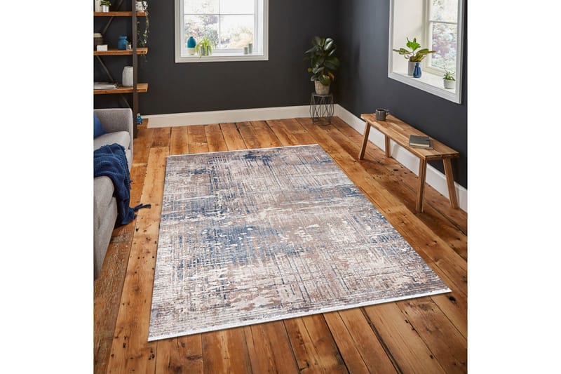 Irubhi Matta 80x300 cm - Grå/Blå - Textil & mattor - Mattor - Stora mattor