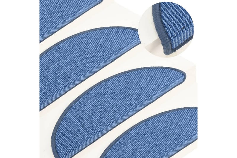 Trappstegsmattor 15 st blå 56x17x3 cm - Blå - Textil & mattor - Mattor - Specialmatta - Trappstegsmattor