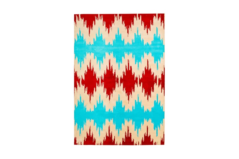Flago Matta 160x230 - Röd/Turkos - Textil & mattor - Mattor