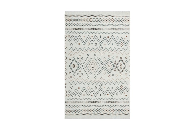 Mihriban Matta 160x230 cm - Beige/Blå/Vit/Bomull - Textil - Mattor - Stora mattor