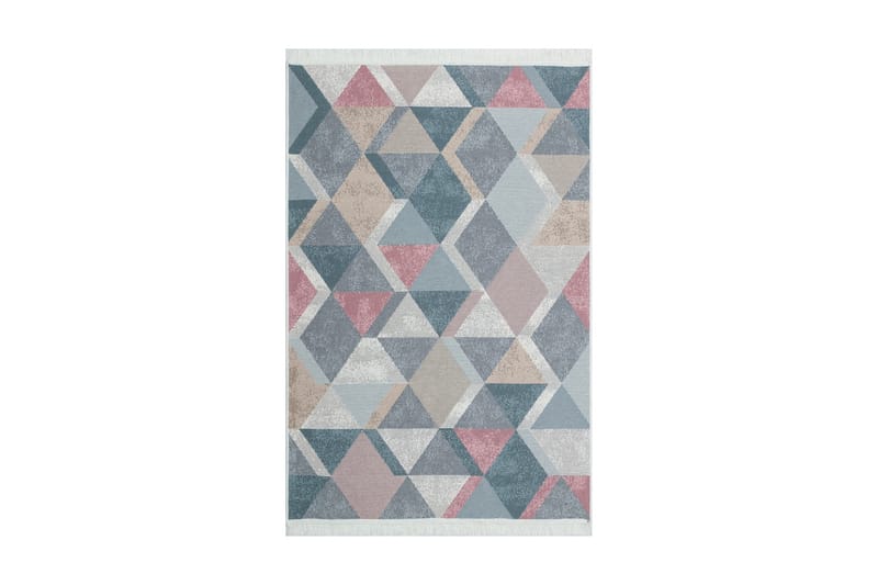 Mihriban Matta 160x230 cm - Blå/Rosa/Beige/Grå/Bomull - Textil - Mattor - Stora mattor