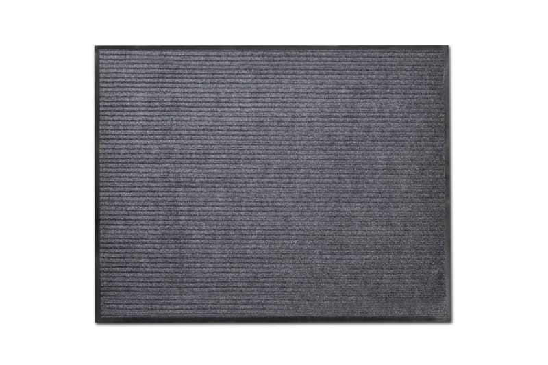 Dörrmatta 120x180 cm grå PVC - Grå - Textil - Mattor - Utomhusmattor - Dörrmatta & entrématta