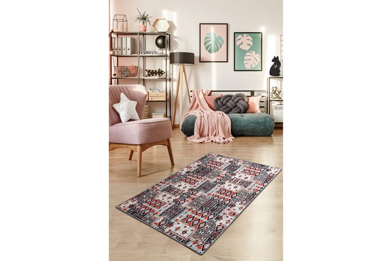Sharmin Entrematta 60x140 cm - Grå/Sammet - Textil - Mattor - Små mattor
