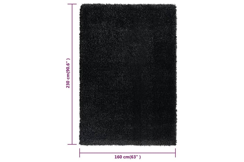 Matta svart 160x230 cm 50 mm - Svart - Textil & mattor - Mattor - Utomhusmattor - Plastmattor