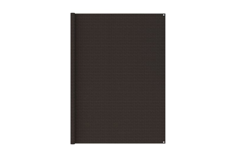 Tältmatta 400x800 cm brun HDPE - Textil - Mattor - Utomhusmattor - Tältmatta