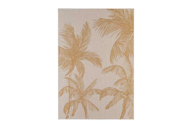 Bahamas Palm Utomhusmatta 160x230 cm - Guld - Textil & mattor - Mattor - Utomhusmattor