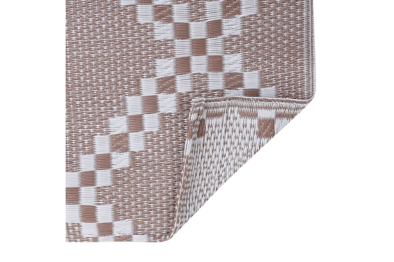 Utomhusmatta brun 190x290 cm PP - Brun - Textil - Mattor - Utomhusmattor