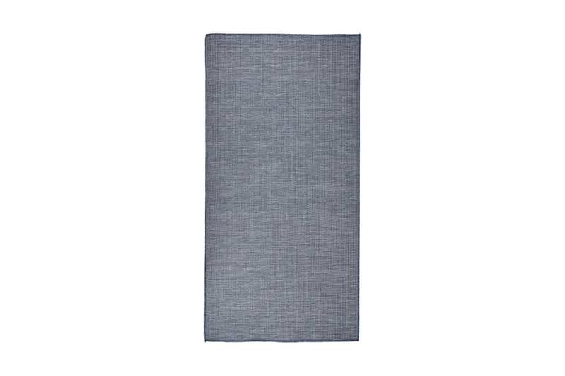 Utomhusmatta plattvävd 100x200 cm blå - Blå - Textil & mattor - Mattor - Utomhusmattor - Balkongmatta & altanmatta