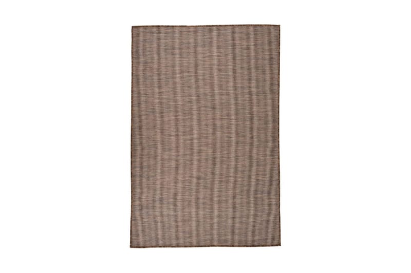 Utomhusmatta plattvävd 120x170 cm brun - Brun - Textil - Mattor - Utomhusmattor