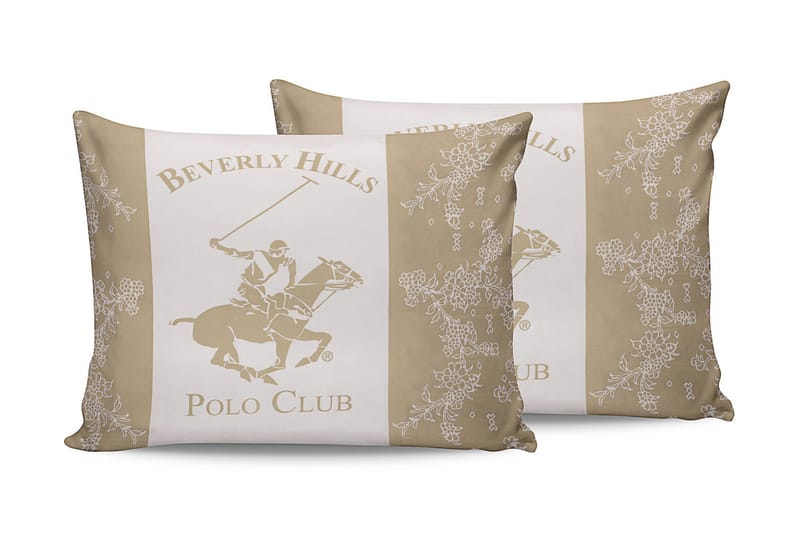 Beverly Hills Polo Club Örngott 50x70 cm 2-pack - Creme/Vit - Textil & mattor - Sängkläder - Örngott