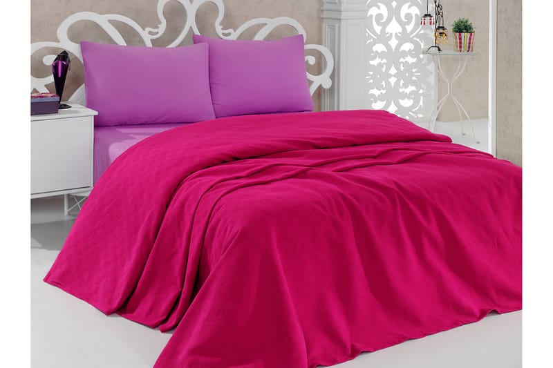 Bella Carine by Esil Home Överkast 160x240 cm - Fuchsia - Textil & mattor - Sängkläder - Överkast - Överkast dubbelsäng