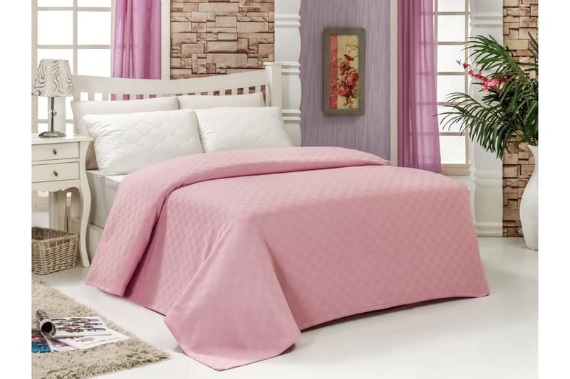 Single Pique - Rosa - Textil & mattor - Sängkläder - Överkast - Överkast dubbelsäng