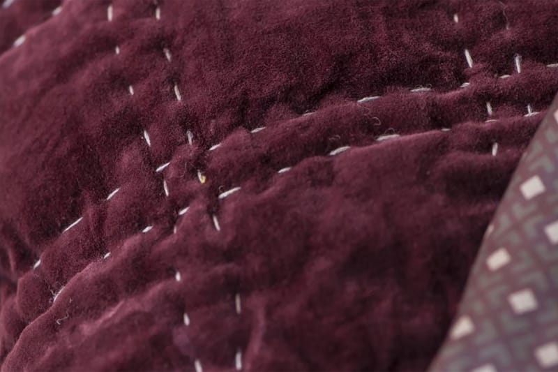 Aron Överkast - Burgundy - Textil - Sängkläder - Överkast - Överkast enkelsäng