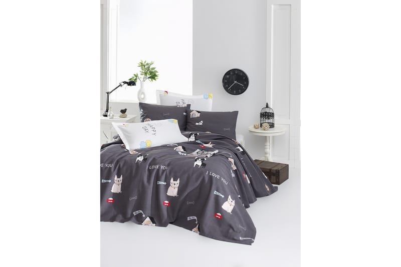 EnLora Home Överkast - Antracit - Textil & mattor - Sängkläder - Överkast