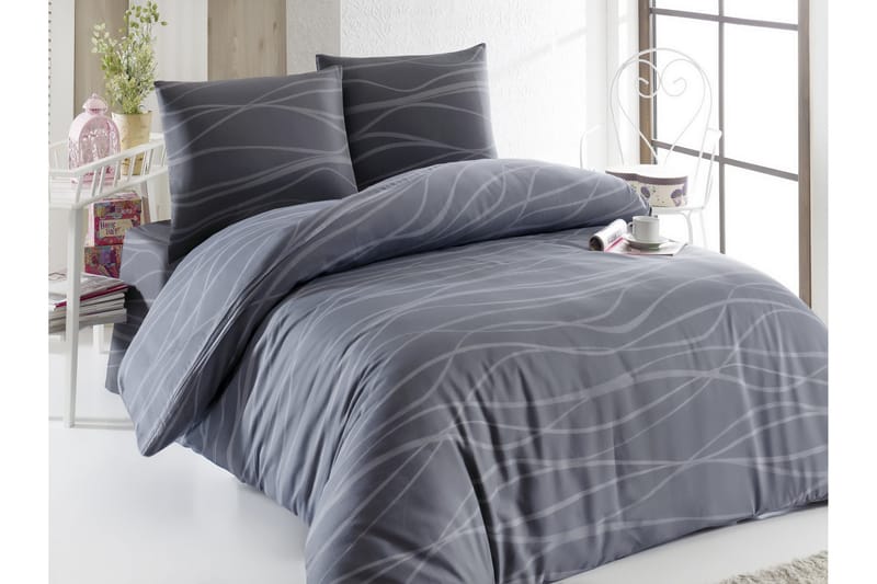Eponj Home Bäddset Dubbelt 4-dels - Grå - Textil & mattor - Sängkläder - Överkast