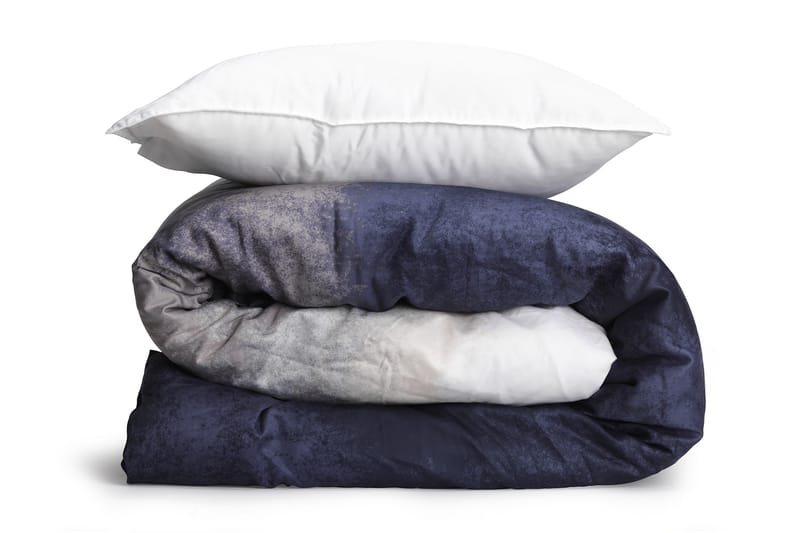 Bäddset Noah Gots Ombre Blue 150X210+50X60 Cm - Gripsholm - Textil & mattor - Sängkläder - Bäddset & påslakanset - Påslakanset dubbelsäng