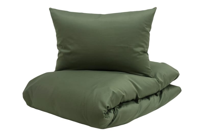 Cloud Bäddset 150x210/50x60 cm Satin Grön - Borås Cotton - Textil & mattor - Sängkläder - Bäddset & påslakanset - Påslakanset dubbelsäng