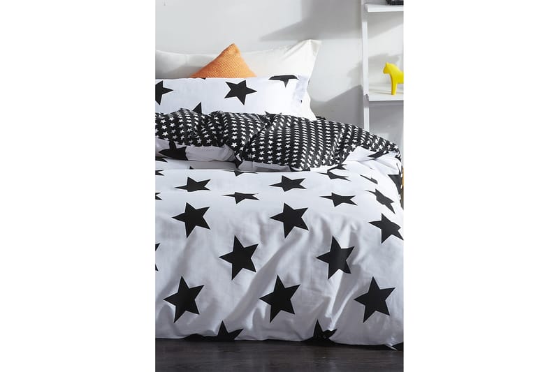 EnLora Home Bäddset Dubbelt 4-dels - Svart/Vit - Textil & mattor - Sängkläder - Överkast - Överkast dubbelsäng