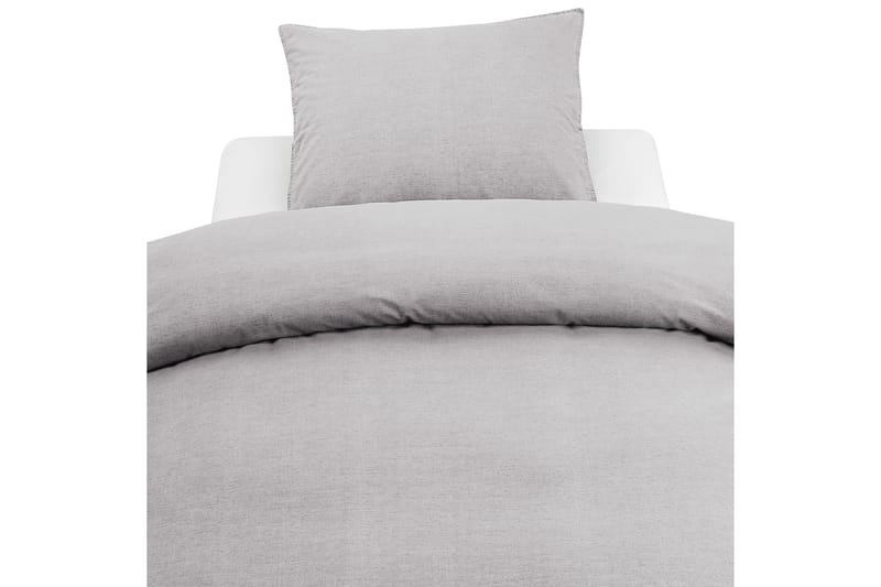 Washed Bäddset 2-dels 150x210 cm Ljusgrå - Borganäs - Textil & mattor - Sängkläder - Bäddset & påslakanset - Påslakanset dubbelsäng