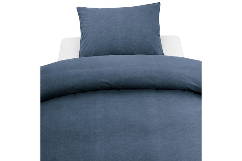 Washed Bäddset 2-dels 150x210 cm Marinblå - Borganäs - Textil - Sängkläder - Bäddset & påslakanset - Påslakanset dubbelsäng